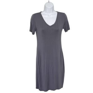 Daily Ritual Gray Jersey Dress XS